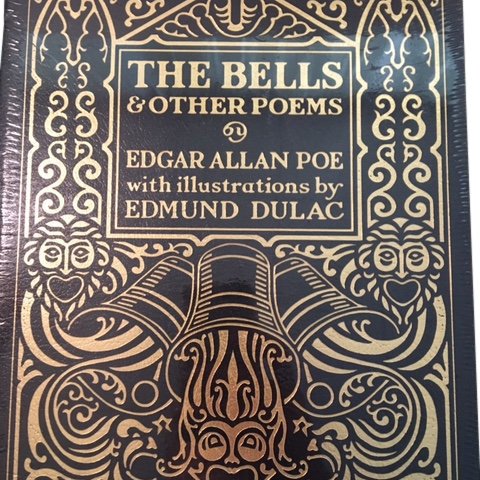 Edgar Allan Poe: The Bells and Other Poems: Book Title: The Bells and Other Poems Author: Edgar Allan Poe Publisher: Easton Press - Norwalk, CT Date: 2000 Materials: Full, elaborately gilt-stamped black leather Description: 28 color illustratio