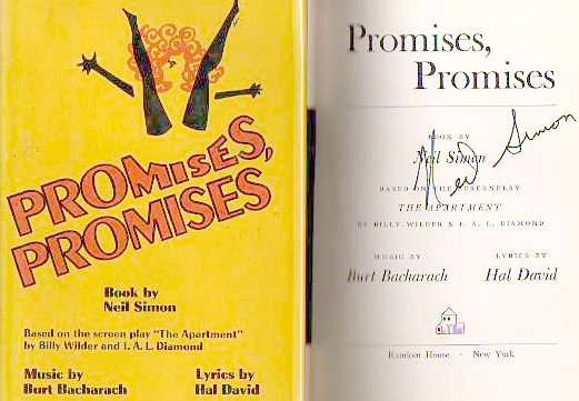 Neil Simon: Promises, Promises - Signed (1 of 1)