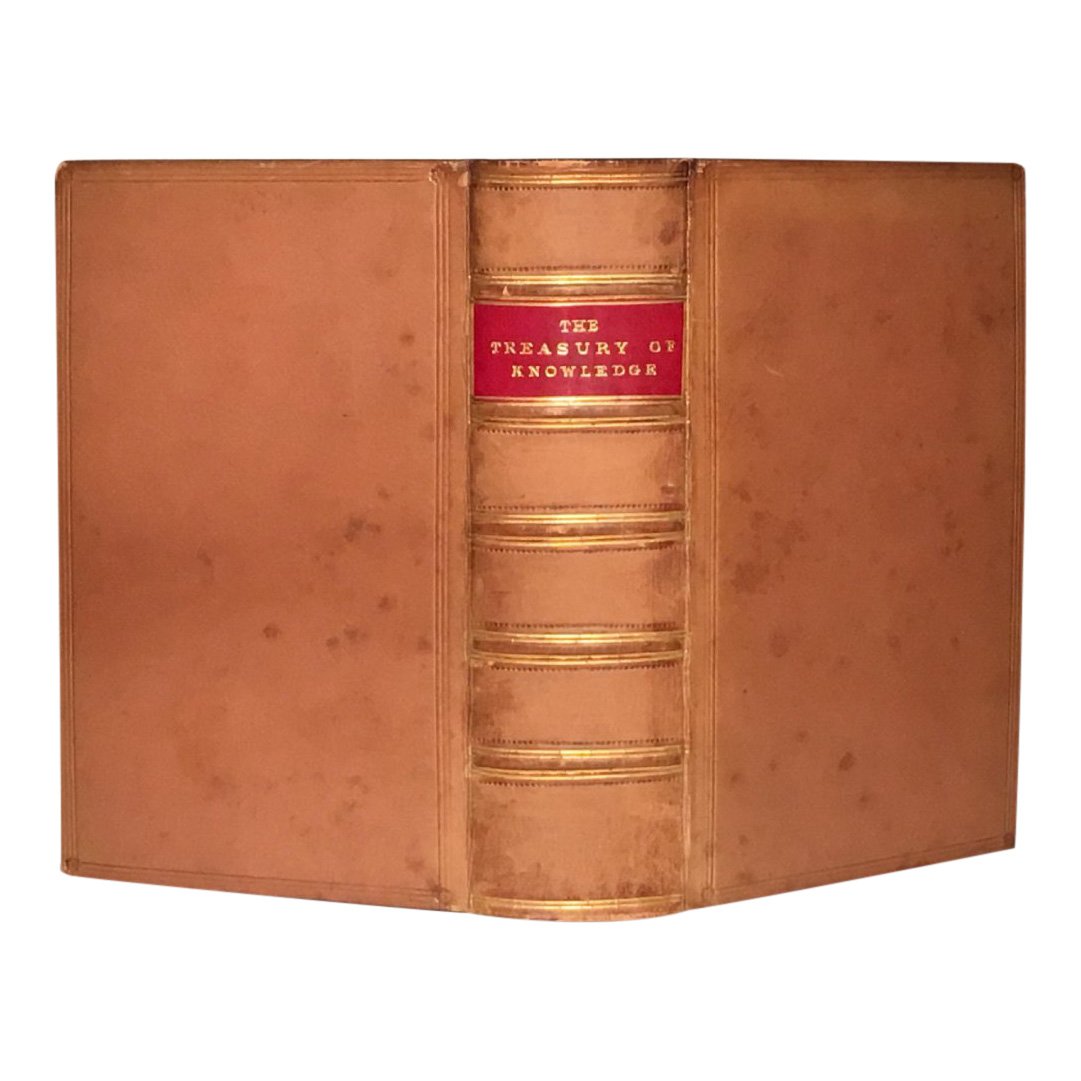 The Treasury of Knowledge & Library of Reference, 1870: Book Title: The Treasury of Knowledge and Library of Reference Editor: Samuel Maunder Publisher: Longmans, Green & Co. Date: 1870 Binding: Hardcover Book Condition: Very Good 899 pages Size: 4.375 x 6