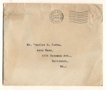Vintage Letter with Autograph of Edwin C. Hill, 1933 (1 of 3)