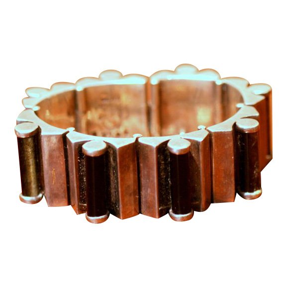 Rare Antonio Pineda Sterling Green Stone Bracelet (1 of 4)