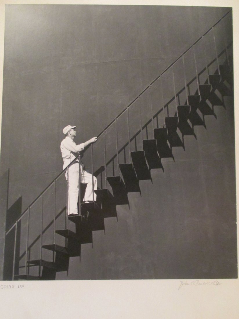 John T. Caldwell Jr: Going Up: Photo Title: Going Up Photographer: John T. Caldwell Jr. Size: 14.25 x 16.25 inches Medium: Original photograph Caldwell was a well known photographer In Jackson Miss. He was a member of APSA. His add