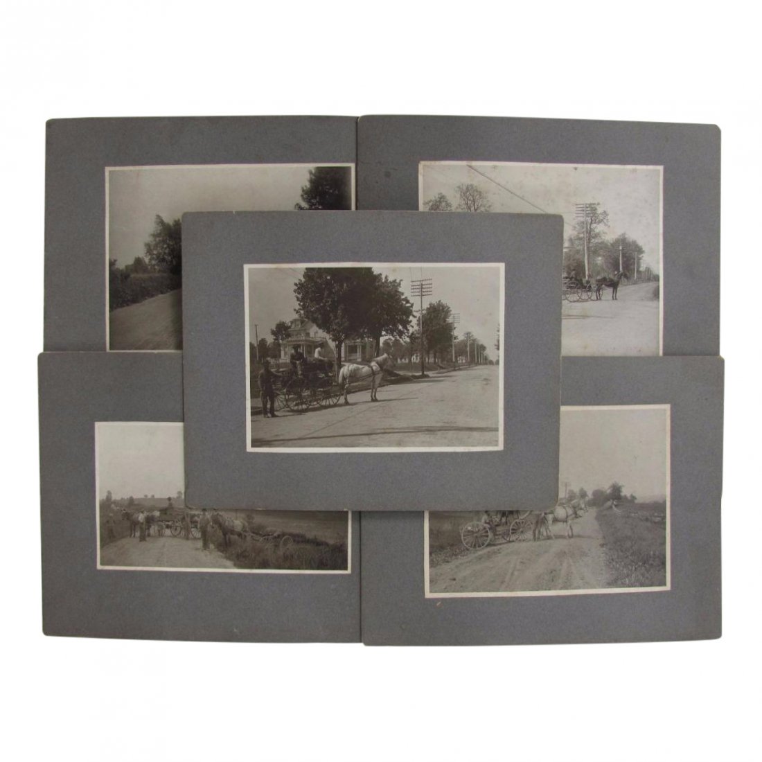 Five Telephone Line Worker Installation Photos, 1900 (1 of 4)