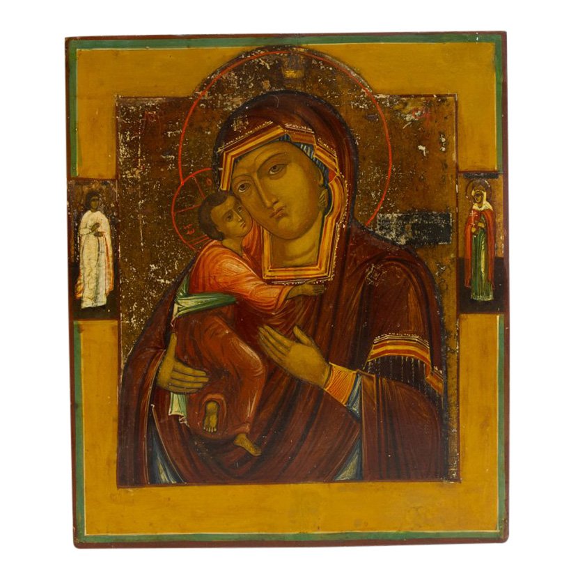 19th C Russian Icon Feodorovskaya Mother Of God (1 of 2)