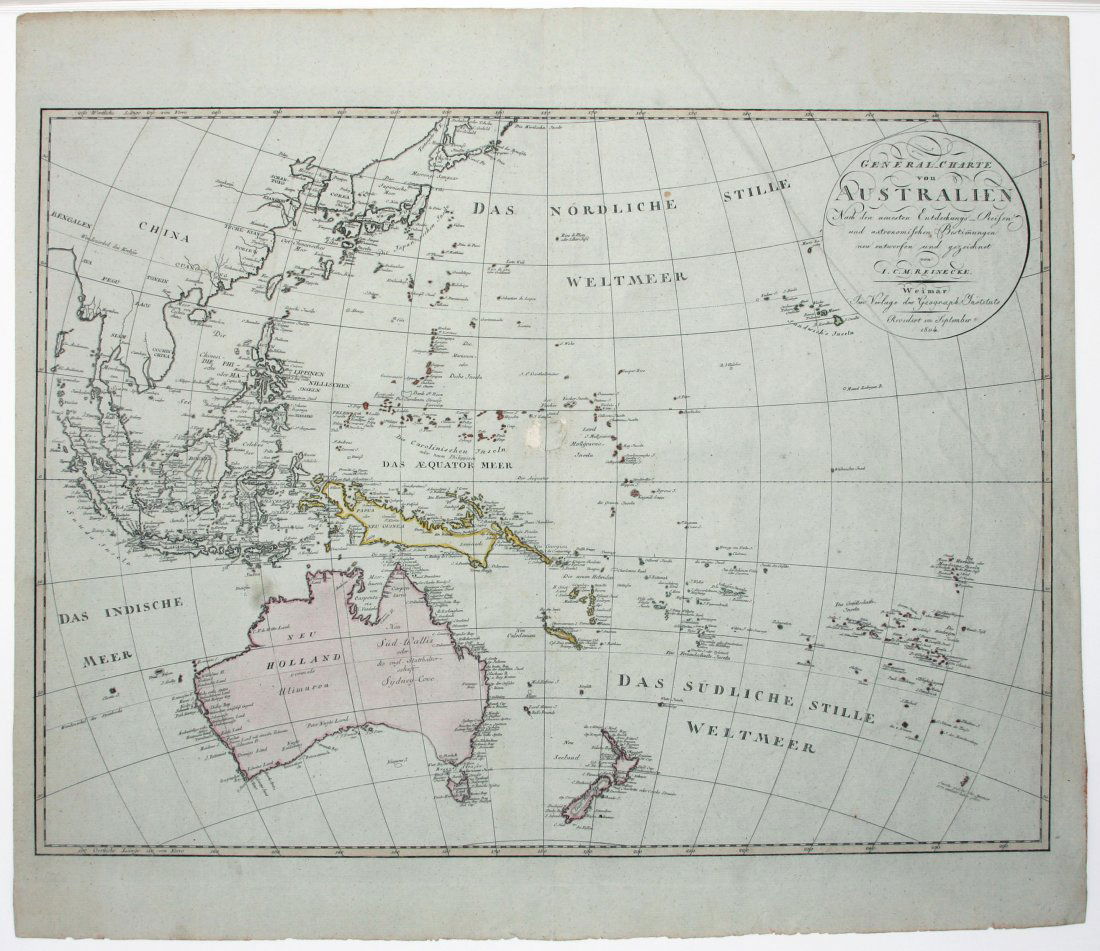 Reinecke: Australia/ New Zealand/ Hawaii Map 1804 (1 of 1)
