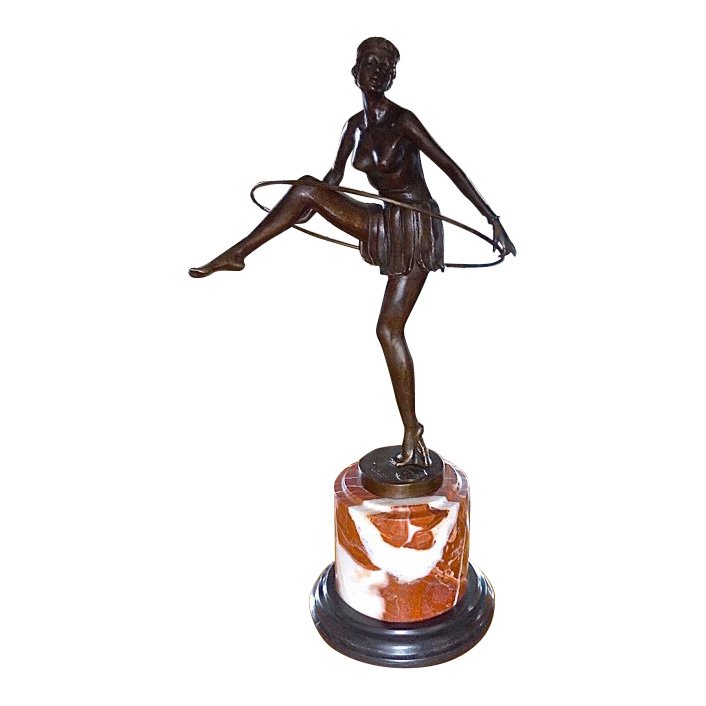 Alonzo: Art Deco Bronze Dancer Sculpture (1 of 4)