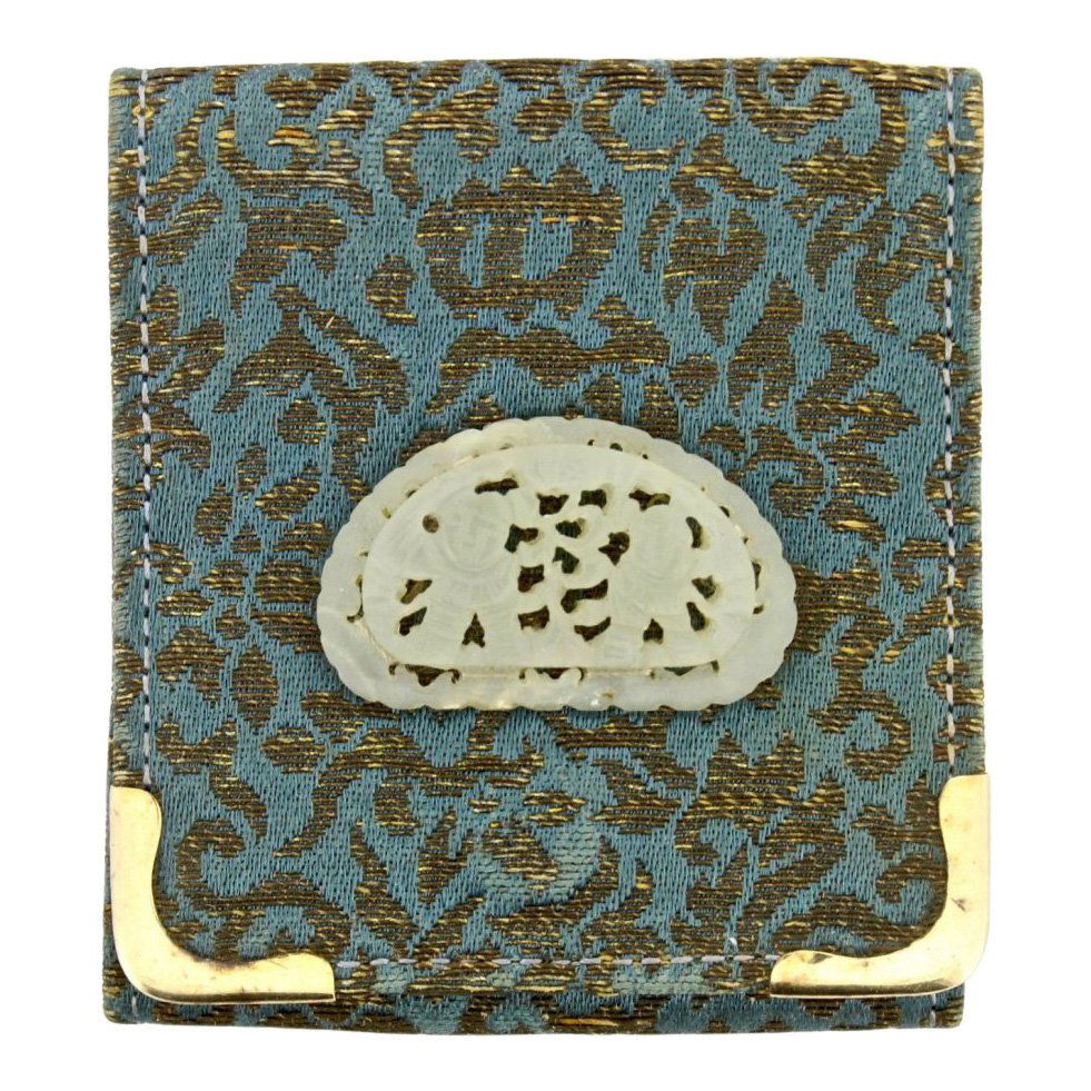 Yamanaka Purse, 14K Gold Guards And Carved Jade (1 of 9)