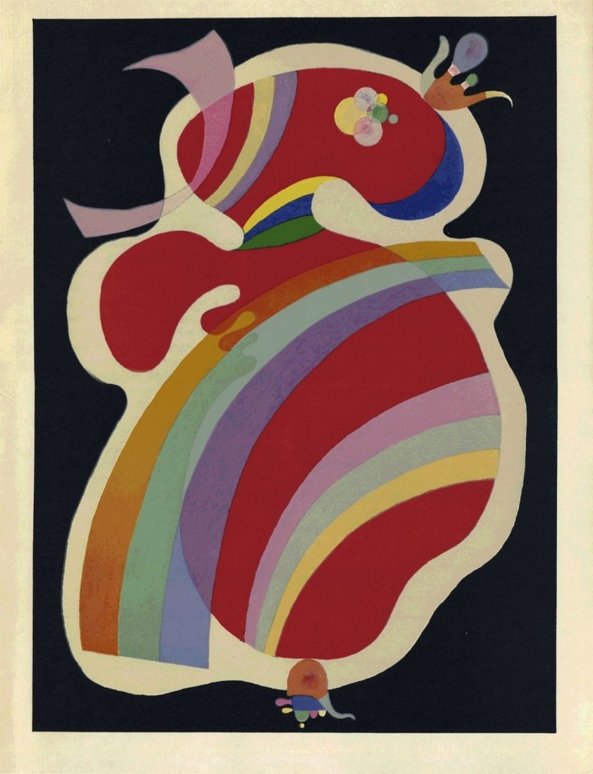 Kandinsky: Formes Rouges - Color Lithograph (1 of 1)
