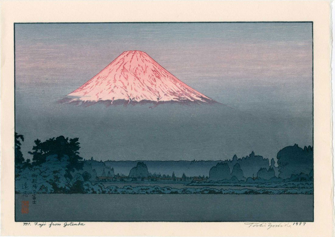 Toshi Yoshida: Mt. Fuji From Gotemba, 1987 (1 of 2)