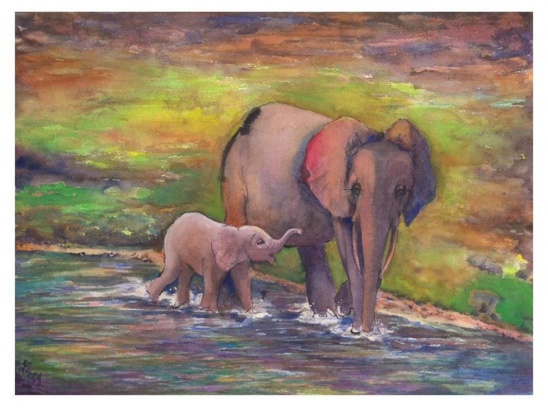 Liora Davis: Doris and her Calf (ELP), Small (1 of 1)