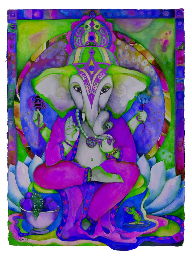 Liora Davis: Ganesh Om 7 (WSOS), Large (1 of 1)