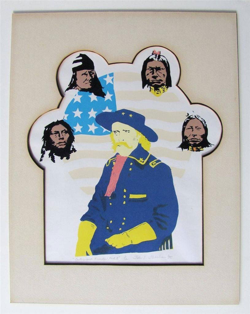 Custer Sitting Bull Screen Print, 1975 (1 of 1)