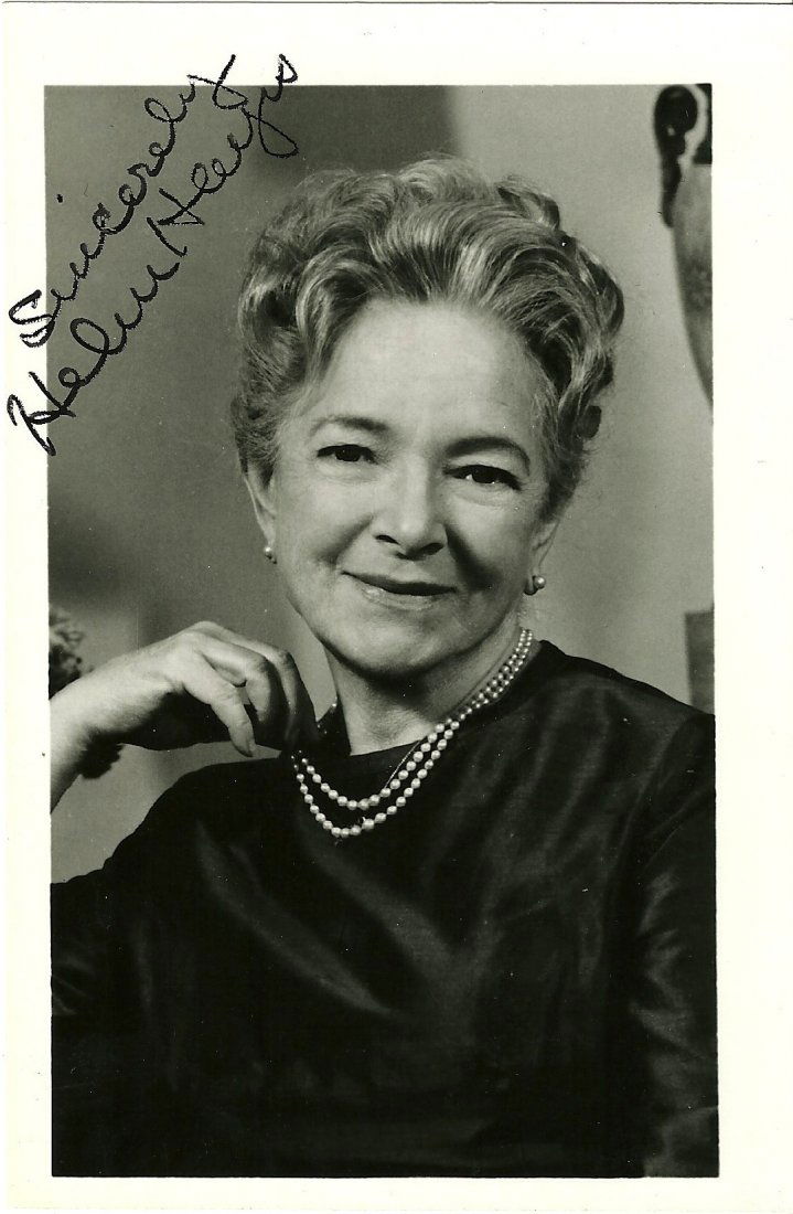 Helen Hayes Poster Card, Signed (1 of 1)