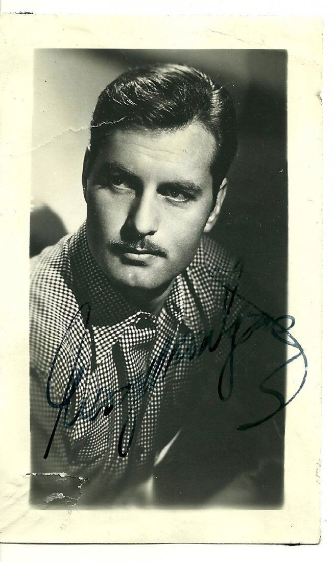 George Montgomery Poster Card, Signed (1 of 1)