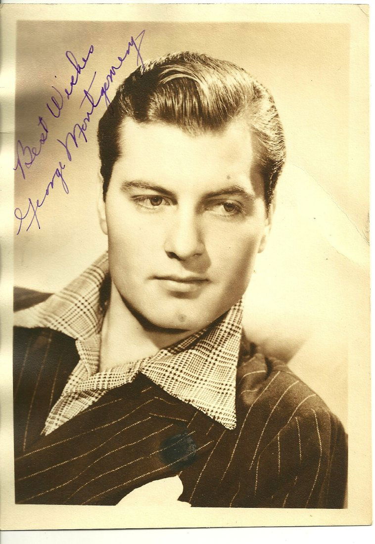 George Montgomery Poster Card, Signed (1 of 1)