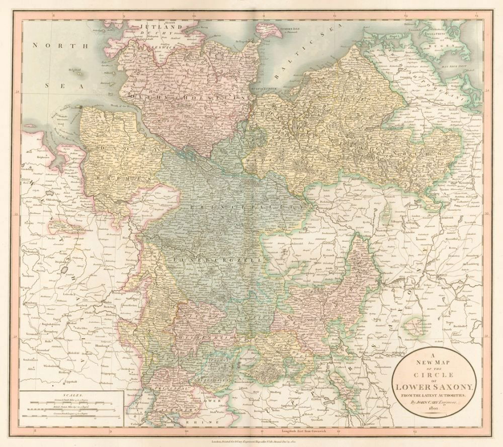 John Cary: Lower Saxony Germany 1808 (1 of 1)