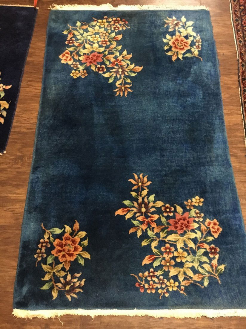 Antique Chinese Art Deco Handwoven Rug Size: 3 x 5: Rug: Antique Chinese Art Deco Handwoven Rug Size: 3 x 5 feet Please note that this lot has a reserve. When you leave a bid in advance of the auction, submit your maximum. Jasper52 will bid on your beh