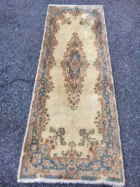 Antique Persian Kirman Runner Rug 2.7x6.8 (1 of 6)