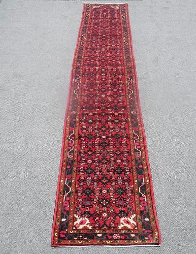 Handmade Persian Hosseinabad Runner Rug 2.8x14.8 (1 of 5)