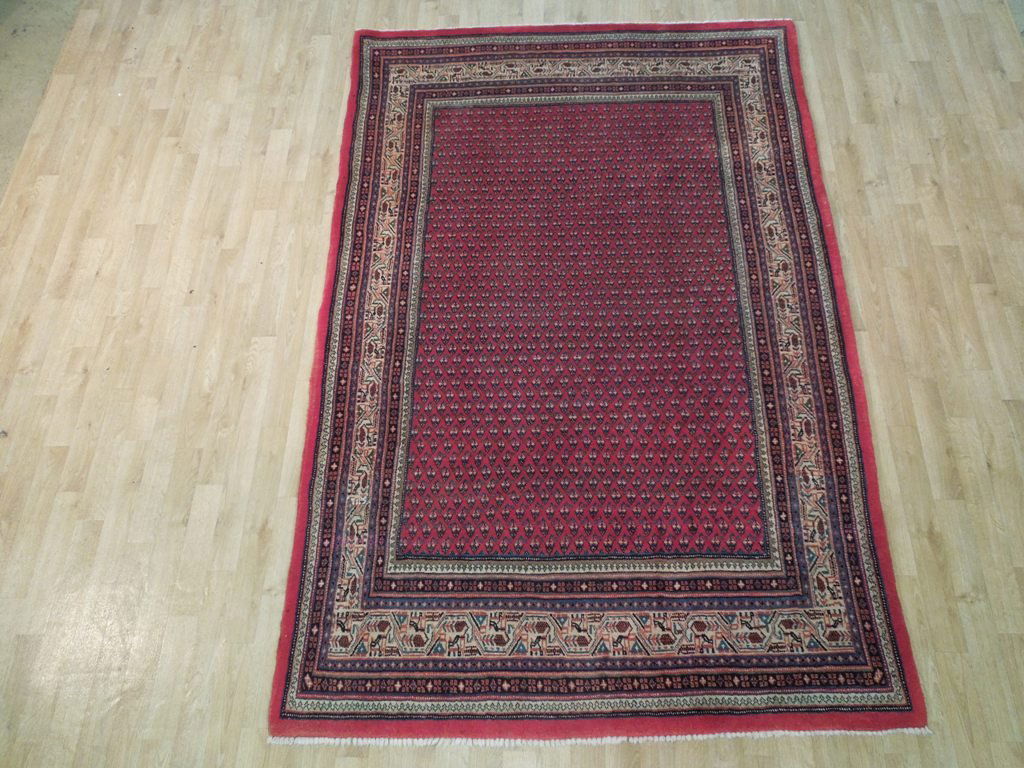 Handmade Persian Sarouk Saraband Rug 5.5x8.3 (1 of 6)