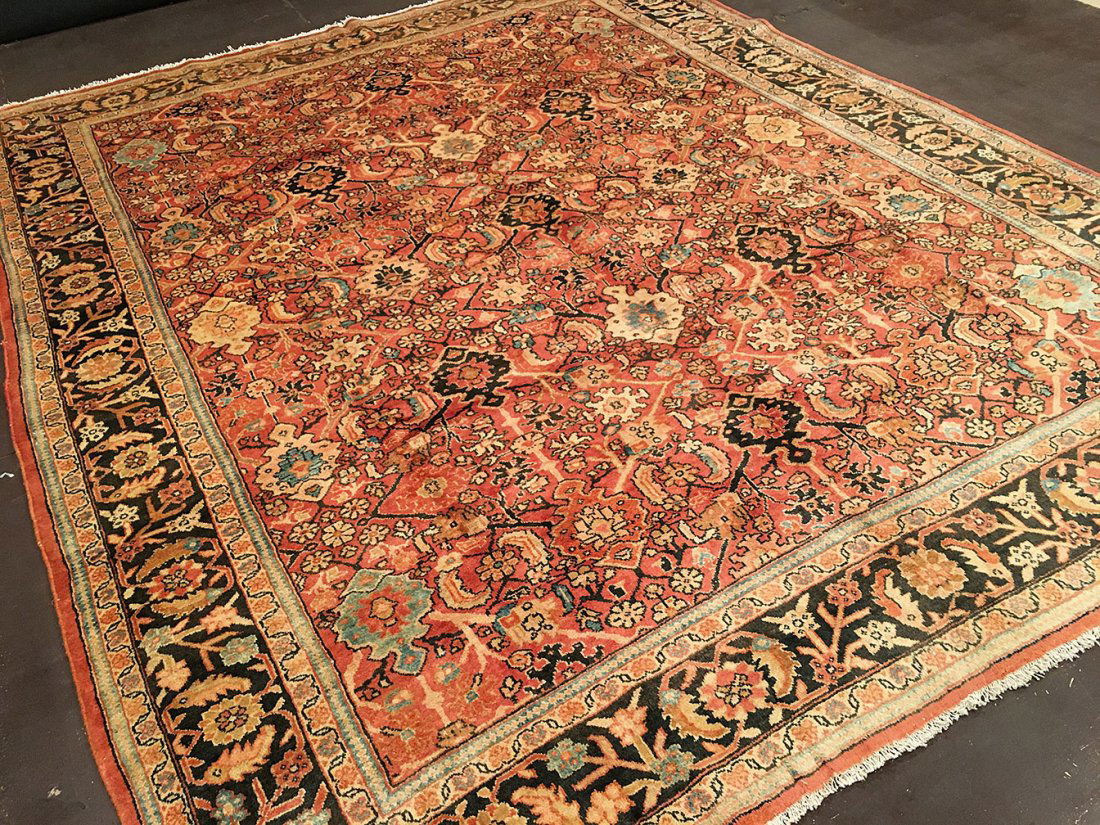 Mahal Rug 9.5x12: Rug: Mahal Origin: Central Persia Date: 1930 Size: 9.5 x 12 feet Please note that this lot has a reserve. When you leave a bid in advance of the auction, submit your maximum. Jasper52 will bid on your