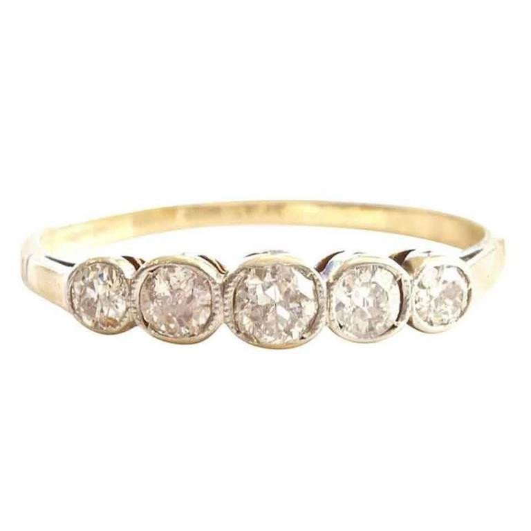 Antique Old Cut Diamond Gold Ring (1 of 1)