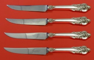 Four Grande Baroque by Wallace Sterling Steak Knives (1 of 1)