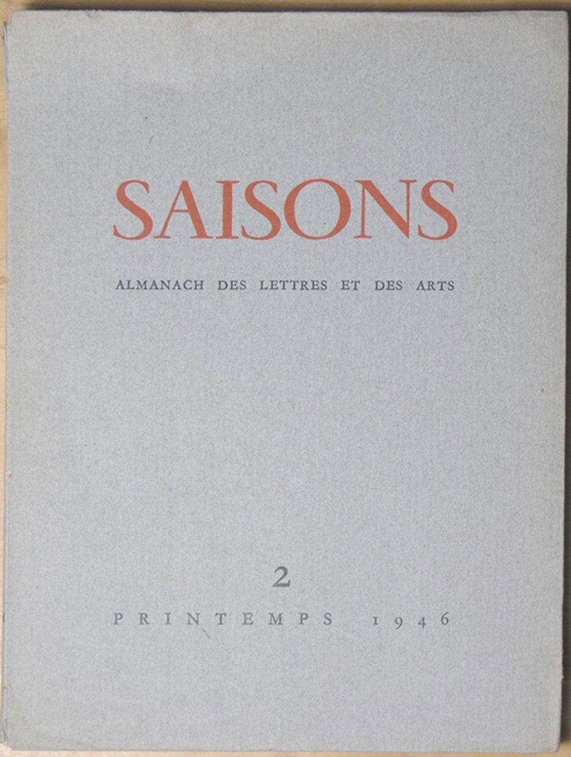 Saisons, Almanach des Lettres et des Arts (1 of 4)