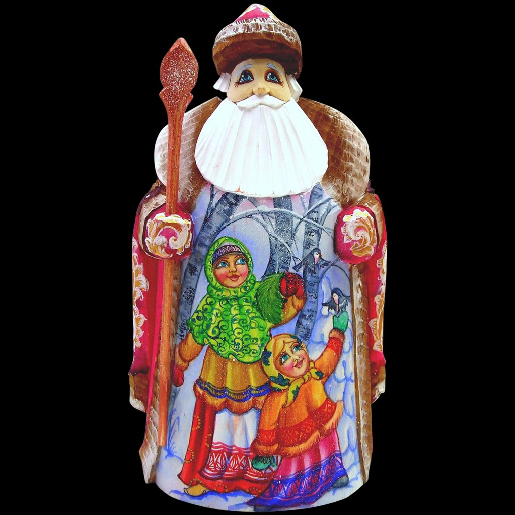 Hand Carved Large Russian Santa (1 of 5)