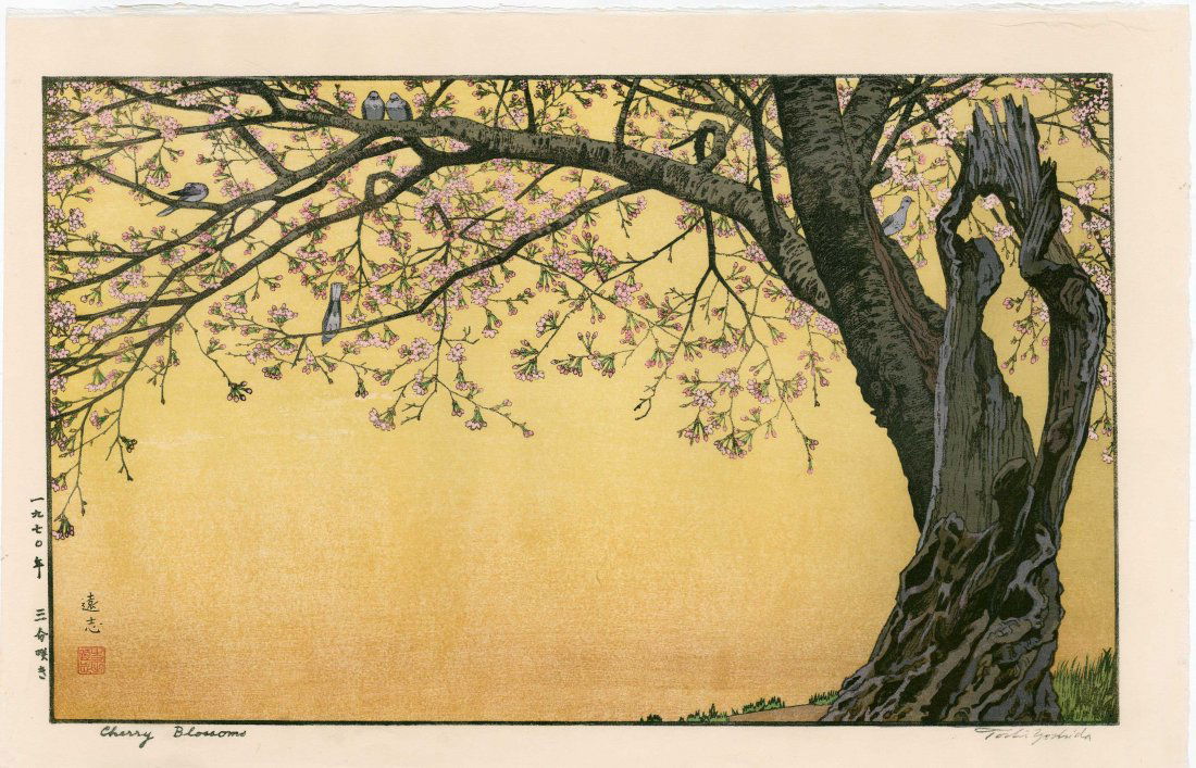 Toshi Yoshida: Cherry Blossoms, 1970 (1 of 2)