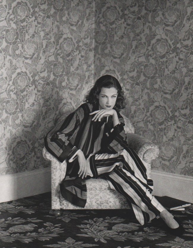 Herb Ritts: Felicitas, Deauville, 1984: Print Title: Felicitas, Deauville, 1984 Artist: Herb Ritts Medium: Sheet-fed Gravure Printing Location: Tokyo, Japan Date: 1988 Limited edition of 6100 Size: 11 x 13 inches Herb Ritts (1952-2002) was 