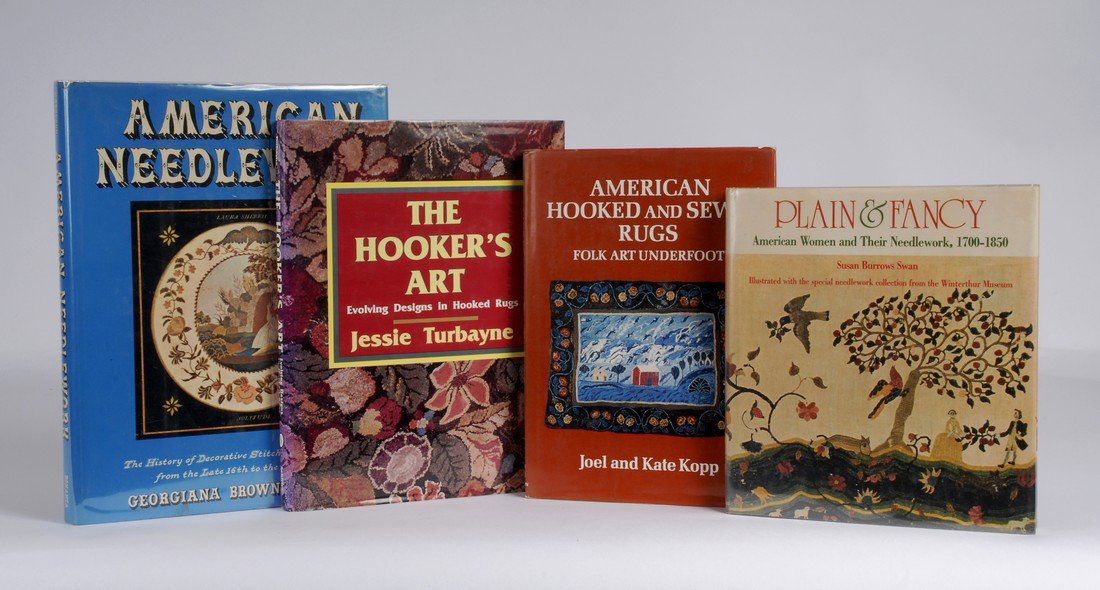 Four Books on Textiles, American Rugs & Needlework (1 of 2)