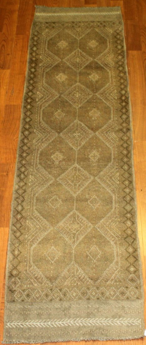 Turkmen Tribal Runner Rug 2x8 (1 of 7)