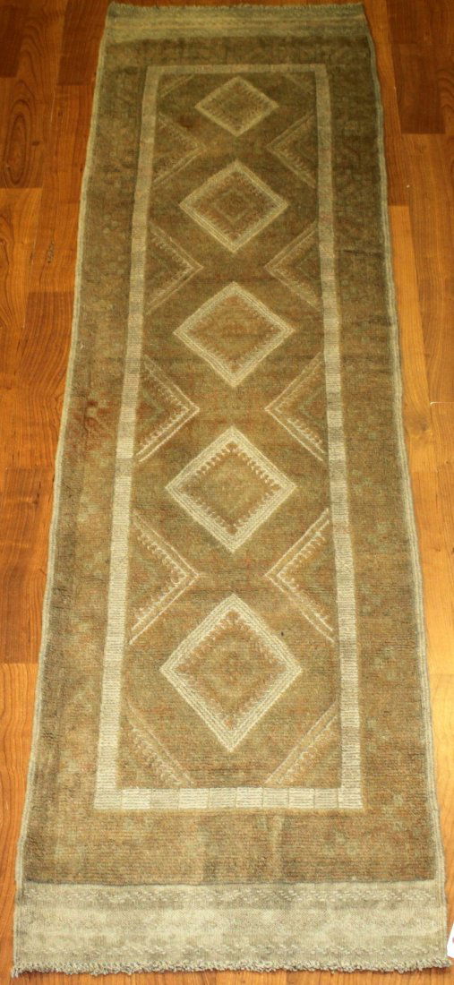 Turkmen Tribal Runner Rug 2x8 (1 of 7)