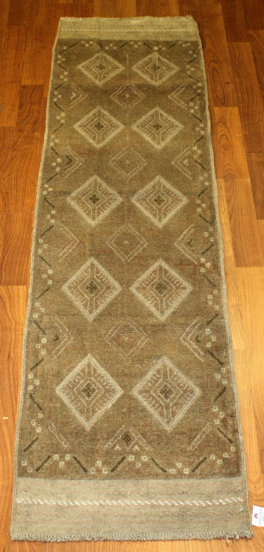 Turkmen Tribal Runner Rug 2x8 (1 of 6)