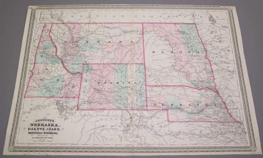 Johnson's Nebraska, Dakota, Idaho, & Montana 1867 (1 of 3)