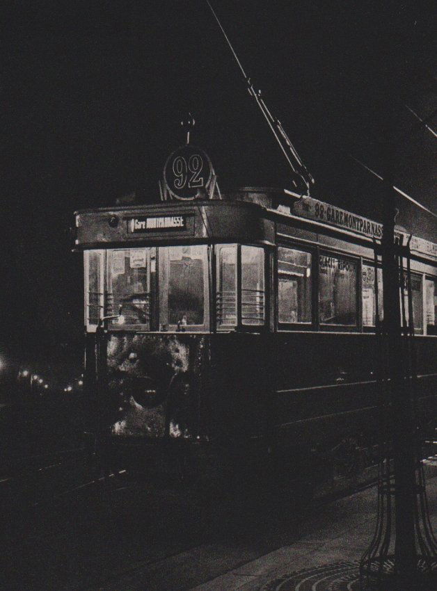 Brassai: The Tram: Print Title: The Tram Artist: Brassai Mediium: Sheet-Fed Gravure Printer: La Societe D'Impressions Lorraines - Nancy, France Print Date: 1987 Image Size: 7 x 9.5 inches Brassai was a Hungarian-French