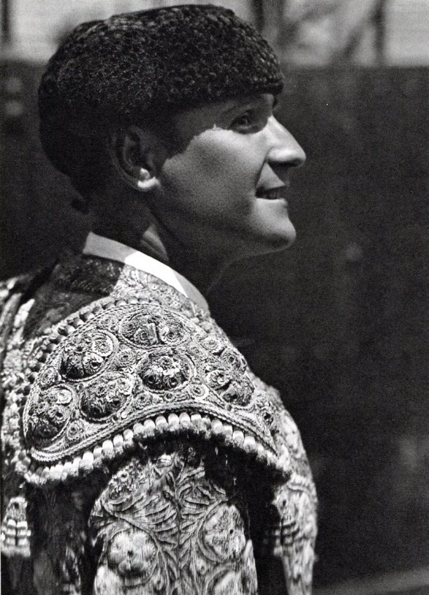 Jose Ortiz Echague: Torero (Bullfighter): Print Title: Torero (Bullfighter) Artist: Jose Ortiz Echague Print Date: 1963 Medium: Sheet-fed Gravure Printer: Talleres Graficos Arte S.A, Spain Image Size: 6 x 8 inches Jose Ortiz Echague was a Spa