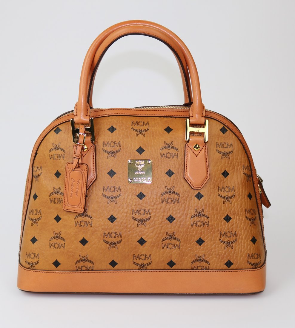 Mcm Heritage Bowler Bag
