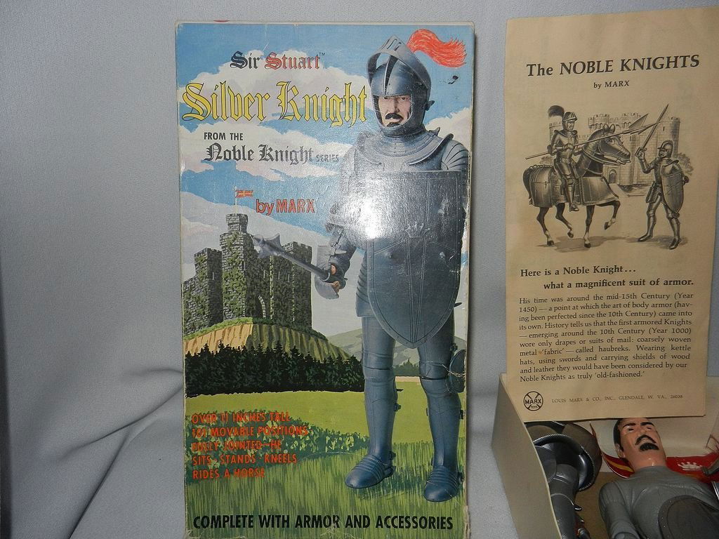 Vintage Marx Silver Knight Modeling Figure (1 of 5)
