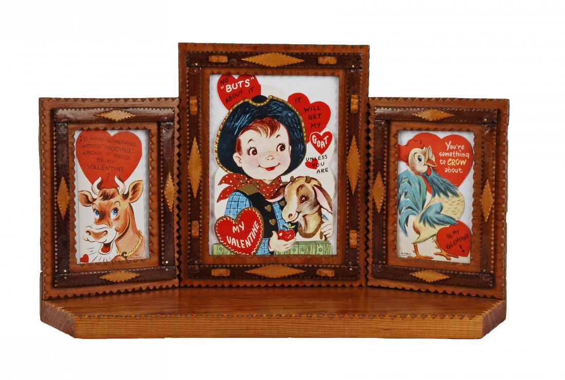 Tramp Art Triptych Frame (1 of 1)