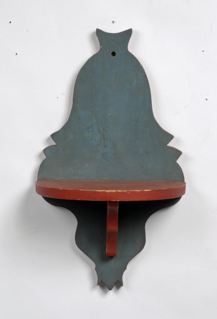 Bell Shaped Painted Pine Shelf, c 1880 (1 of 3)
