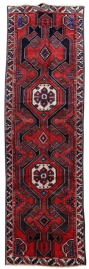 Persian Hamadan Handmade Runner Rug 3x10 (1 of 6)