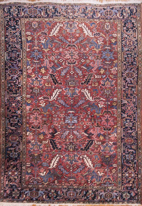Antique Heriz Oriental Wool Rug 8x10 (1 of 4)