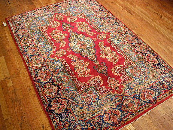 Semi Antique Persian Kirman Rug 5x7 (1 of 4)