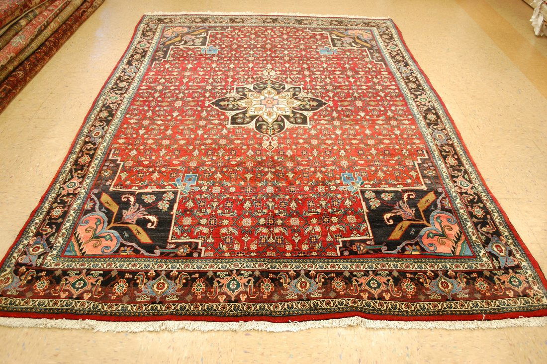 Antique Persian Classic Village Woven Bijar Rug 7x10 (1 of 10)