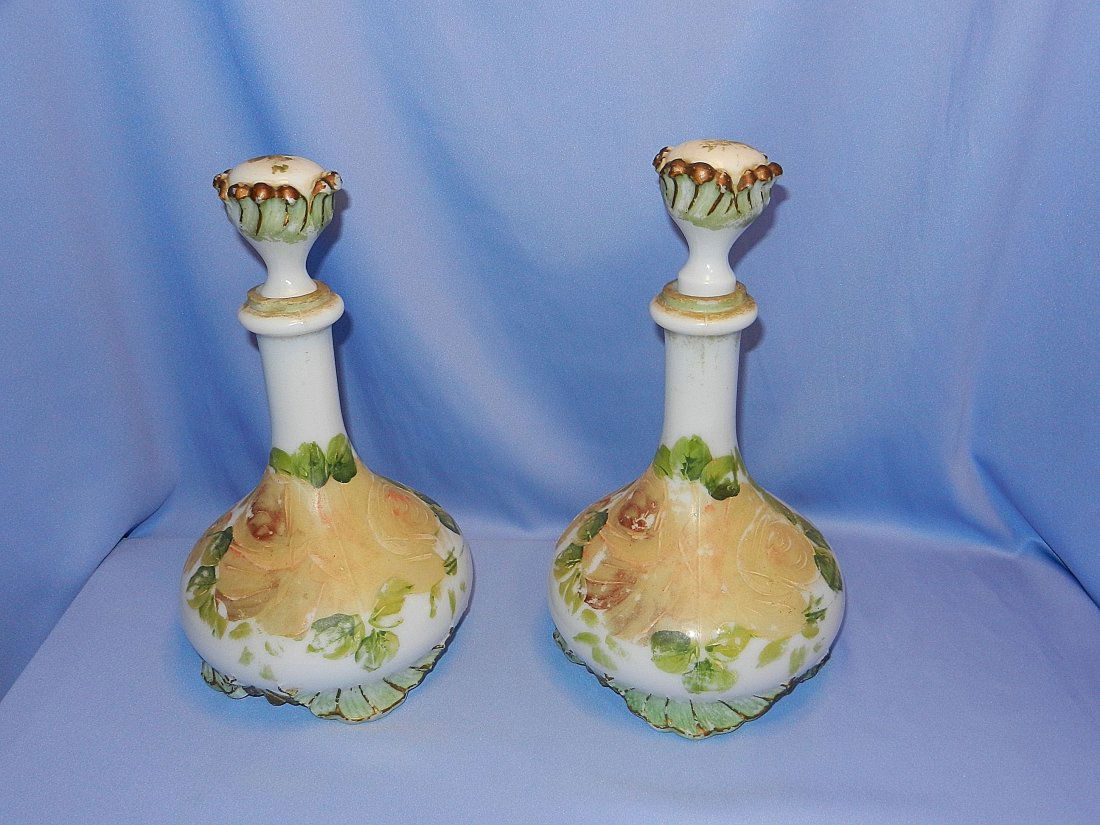 Vintage Mt. Washington Milk Glass Barber Bottles (1 of 4)