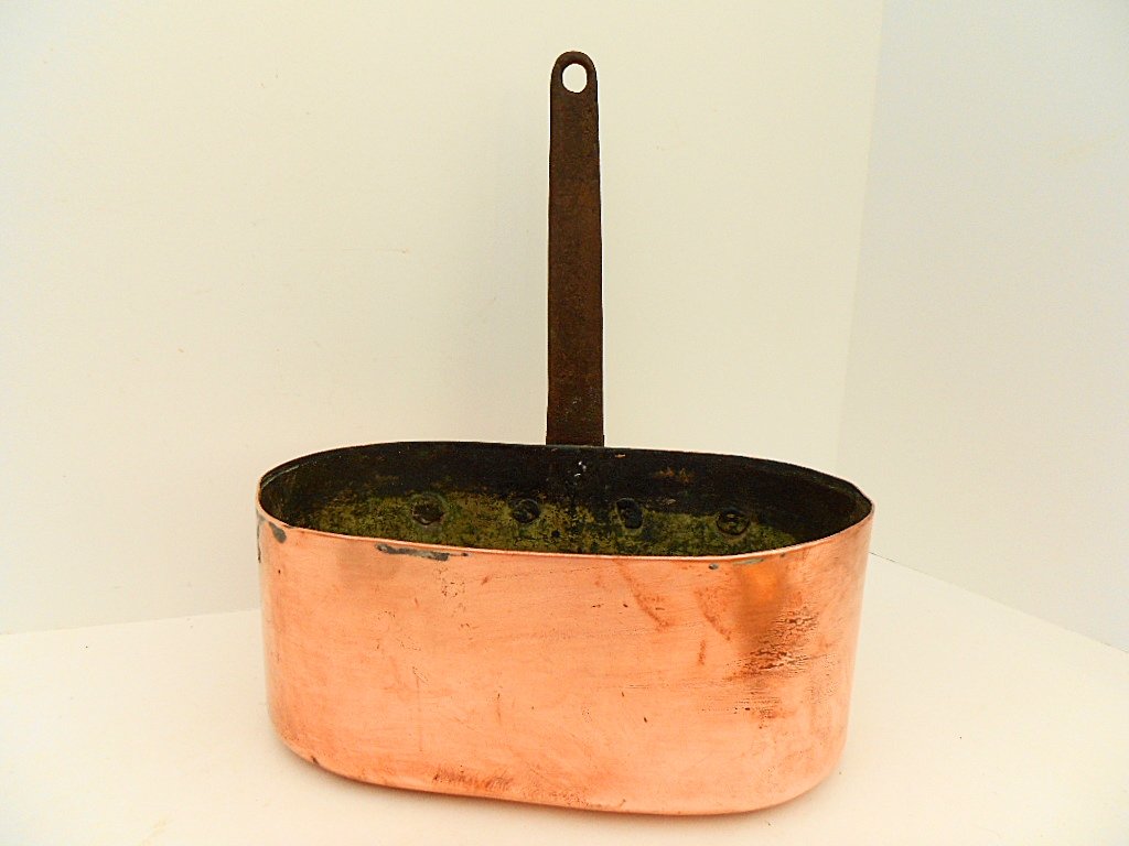 French Antique 1mm Copper Oval Pan (1 of 6)