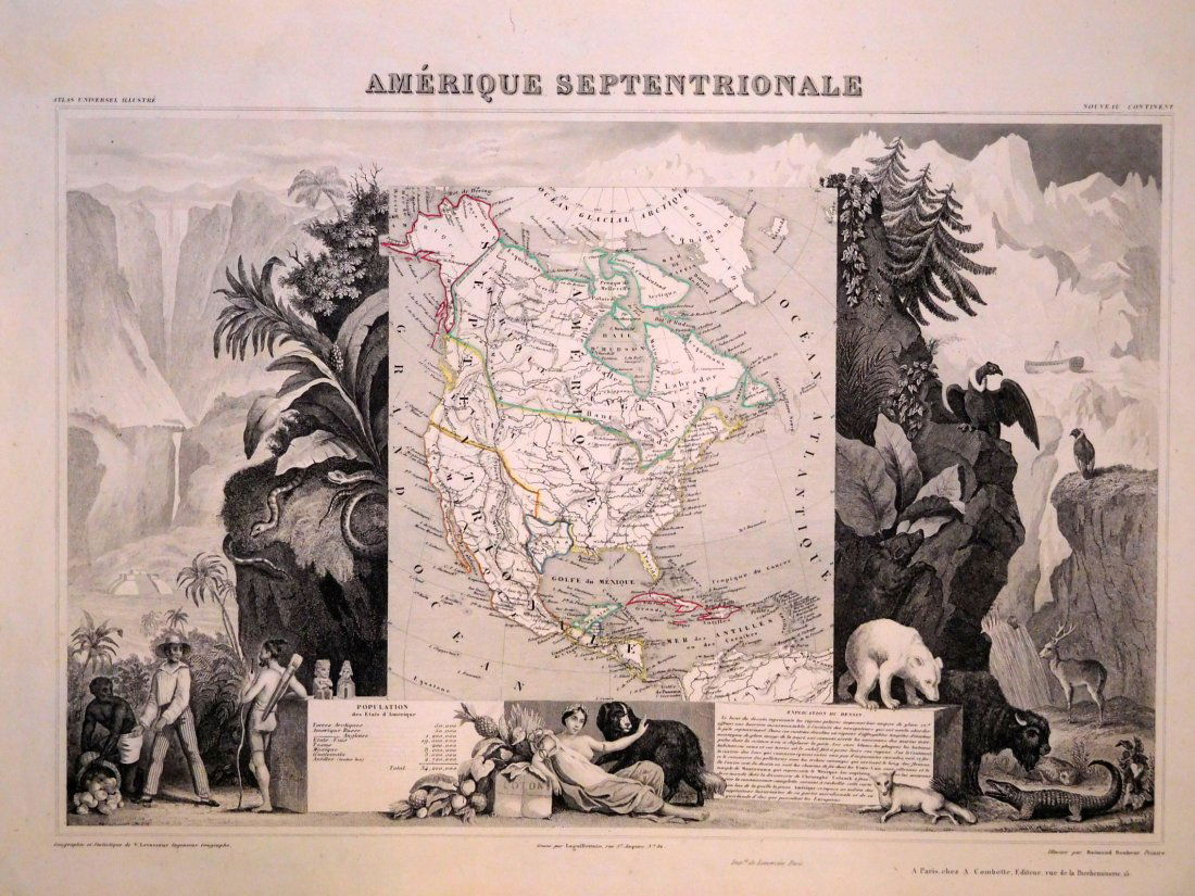 Levasseur: Map of Amerique Septentrionale 1850 (1 of 1)