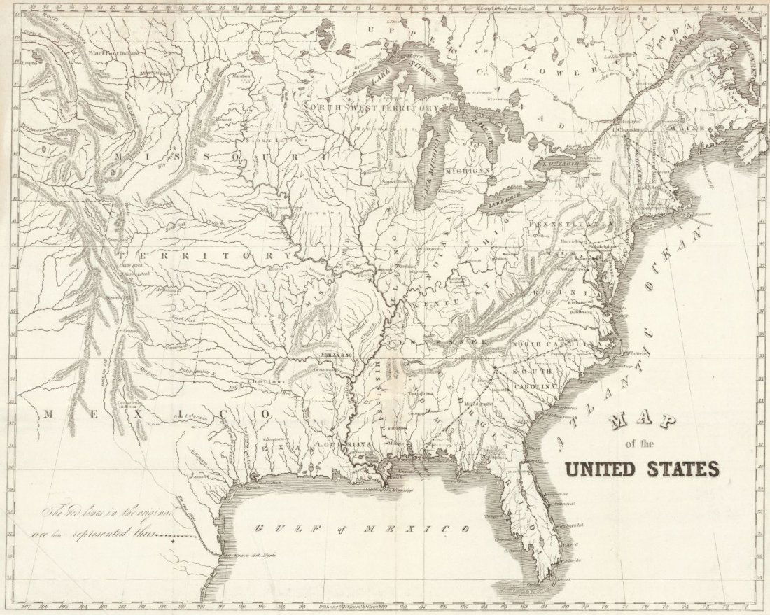 Map of the United States 1835 (1 of 1)